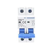 TOB7Z-63 2P DC 1000V Mini disyuntor Solar 3A 6A 10A 16A 20A 25A 32A 40A 50A 63A MCB for sistema fotovoltaico 1 Uds(32A)