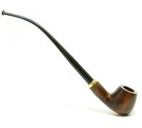 Tobacco Smoke Pipe - Churchwarden No 14 - High Quality From the Root of Pear Wood - Briar Equivalent - Hand Made by Mr. Brog