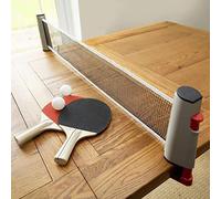 Tobar Table Tennis Set with Expanding Net to Fit Any Table,Red / Black