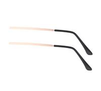 TOBBOMEY 1 Par Patillas de Gafas Metálicas de Instalación y Previene Raspaduras y Rupturas Color Rosa Dorado