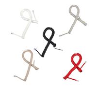 TOBBOMEY 10 piezas Cable Teléfono Fijo Espiral Cable Enrollador Extensión para Auricular Alta Elasticidad Compatible con Teléfonos de Línea Fija Oficina Hogar Color Color Aleatorio