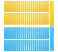 TOBBOMEY 100 Clips Pequeños para Bolsas de Basura Fijadores Antideslizantes para Asas de Contenedores Colores Azul y Amarillo Pack de 100 Unidades para Cocina Hogar y Camping