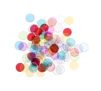 TOBBOMEY 100 Piezas Fichas Bingo Transparentes de Colores Surtidos para Educativos y Fichas Duraderas para Familiar y Actividades Recreativas Color Aleatorio Color Aleatorio