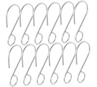 TOBBOMEY 100 piezas Ganchos S Metálicos para Fijar Fundas Asiento Coche Resistentes y Prácticos Montaje Fácil para Accesorios de Tapicería Uso Versátil Vehículos