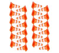 TOBBOMEY 100 Piezas Juguetes de Tráfico para Conos y Barreras para Educativo de Señales Simulación Realista de Tráfico y Aprendizaje de Seguridad Vial