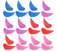 TOBBOMEY 12 Pares Alas de Ángel para Patines con Hebilla Segura Accesorio Decorativo para Zapatillas de Ruedas Niñas Diseño Práctico y Duradero para Patinaje Artístico