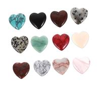 TOBBOMEY 12piezas Cristales De Corazón Irregulares De Plástico Decorativos Para Fotografía y Manualidades Gemas De Hielo Falsas Reutilizables Mezcla De