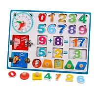 TOBBOMEY 1juego Aprendizaje Matemático para Tablero Educativo Montessori Juguete De Desarrollo Sensorial y Cognitivo Actividad para Cumpleaños y Jardín De Infantes