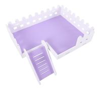 TOBBOMEY 1juego Plataforma para Hámster Escalera De Jaula para Mascotas Pequeñas Juguete Divertido y Seguro Accesorio para Entorno Descanso