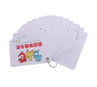 TOBBOMEY 1juego Tarjetas De Aprendizaje del Alfabeto Inglés para Niño Niña Educativo De Cartas Flash Letras Mayúsculas y Minúsculas Tarjetas De Cognición para Estimulación Temprana