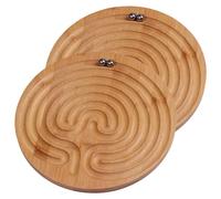 TOBBOMEY 2 Piezas De Juguete De Pelota De Mano, Juego De Laberinto, Juego De Mesa De Cuentas, Laberinto, Tablero De, Juego De De Cuentas, Juguetes para Niños, Juego De De Cuentas para El