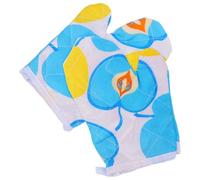 TOBBOMEY 2 Piezas Guantes de Cocina Infantiles Aislantes con Diseño de Manzana Resistentes al Calor para Horno y Microondas Seguros y Cómodos para Tareas de Repostería y Barbacoa