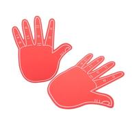 TOBBOMEY 2 Piezas Guantes de Dedo Gigante de EVA para Eventos Deportivos y Celebraciones Diseño Vibrante de Cinco Dedos Reutilizables y Cómodos para Animación y Porristas Pack de Unidades