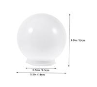 TOBBOMEY 2 piezas Pantalla Lámpara Acrílica Opalina Recambio Resistente para Lámparas de Pared Exteriores Protectora para Jardín y Poste