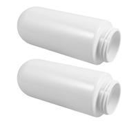 TOBBOMEY 2 piezas Pantalla Lámpara Cilíndrica Cubierta Acrílica para Postes Exteriores Diseño Esférico con Rosca para Jardín Terraza y Blanca Fácil Instalación