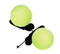 TOBBOMEY 2 Piezas Pelotas de Entrenamiento de Tenis Individuales con Cuerda Elástica de Unidades para Mascotas y Práctica Deportiva al Aire Duraderas y Portátiles para Mejorar Reflejos y