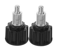 TOBBOMEY 2 Piezas Perilla Pasador Resorte para Bicicleta Estática Altura con Tornillo Repuesto Negro para Equipo Gimnasio Fácil Instalación Diseño Compacto y Práctico