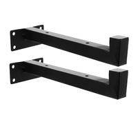 TOBBOMEY 2 piezas Soportes Estantes Pared Resistentes Hierro para Repisas Flotantes Soporte Carga Pesada para Estanterías Salón Dormitorio y Oficina Acabado Liso Elegante Paquete