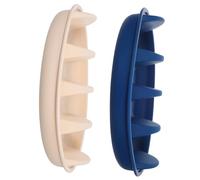 TOBBOMEY 2 Piezas Soportes Reutilizables para Tacos con Divisores Platos de Silicona para Cocina y Fiesta Bandejas para Familiar y Preparación de Comidas