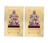 TOBBOMEY 2 Piezas Tarjeta Amuleto de Cobre Tai SUI Año del Caballo con Gran General Protección y Suerte para Año Chino Regalo Tradicional de Fortuna y Energía Positiva