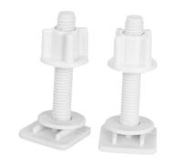 TOBBOMEY 2 piezas Tornillos para Asiento de Inodoro Abs Resistente Kit Fijación para Tapadera Wc Reparación Rápida y Duradera