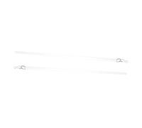 TOBBOMEY 2 Piezas Varillas Acrílicas para Cortinas con Gancho Varitas Transparentes para Persianas Mango Manual para Abrir Ventanas de Tracción Silencioso y Ligero para Cortineros y Barras