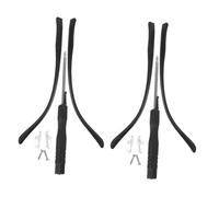 TOBBOMEY 2 Soportes de Repuesto para Gafas Patillas Negras Resistentes Cómodas Compatibles con Anteojos y Gafas de Sol Unisex
