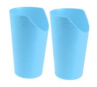 TOBBOMEY 2 Vasos Para Disfagia Con Diseño Inclinado Antiderrame Tazas De Alimentación Para Personas Mayores Y Pacientes Postrados En Cama Material Seguro Para Cuidado Hospitalario