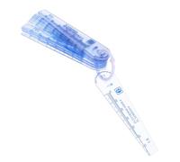 TOBBOMEY 20 Piezas Galgas Espesor Regla Medición Plástico Transparente Herramienta Medición Precisión Inspección Brechas y Espesores Uso Profesional y Doméstico