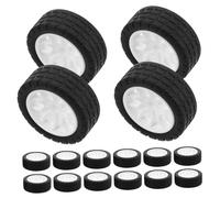 TOBBOMEY 20 Piezas Ruedas para Bricolaje para Coches Modelo Ruedas Pequeñas para Proyectos Stem Aprendizaje Creativo para Uso Casa y Escuela Paquete