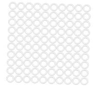 TOBBOMEY 200 Piezas Anillos Hebillas para Cortinas de Plástico Accesorios para Colgar Cortinas Resistentes y Flexibles para Hogar Fáciles de Instalar y Almacenar Compatibles con Barras