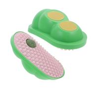 TOBBOMEY 2piezas Juguetes Para Gatos Autoadhesivo De Pared Peine De Masaje y Bola De Catnip Para Autocuidado y Entretenimiento De Gatitos Diseño y Divertido