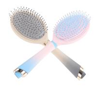 TOBBOMEY 2piezas Peine Desenredante Ovalado Para Cabello Cepillos De Estilo De Plástico Para Mujeres y Salones De Belleza Cuidado Del Cabelludo Suave y Eficaz