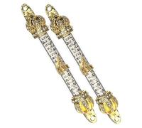 TOBBOMEY 2piezas Poste De Puerta Biblia De Placa De Metal Bendiciones Decoración Religiosa Judía para Puerta Mitzvot Judía Mezuzá