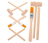 TOBBOMEY 3 Juegos Kit de Excavación para Madera con Martillo y Cepillo Herramientas de Arqueología Juguetes Educativos para Destreza y Exploración Infantil