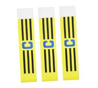TOBBOMEY 3 Piezas Brazaletes Fútbol Elásticos Ajustables para Equipos Unisex Liderazgo Deportivo