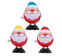 TOBBOMEY 3piezas Juguetes de Cuerda para Navidad de Juguete de Cuerda Que Caminan para Fiestas de Navidad y Decoración de Ventana Entretenimiento Color Aleatorio