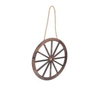 TOBBOMEY 3piezas Rueda Decorativa De Madera Estilo Vintage Con Tornillos y Pernos Para Colgar Pared Decoración De Casa De Para Sala De Estar