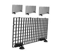 TOBBOMEY 4 Juegos Divisor de Acuario Plástico Resistente con Rejilla para Tanque de Peces Fácil Instalación sin Herramientas Incluye Tableros y Clips para Partición Rápida y Protección