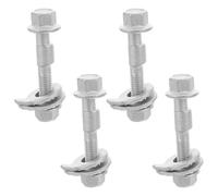 TOBBOMEY 4 Pernos Excéntricos de Alineación de Ruedas 12.9 Grado, Tornillos de Leva Ajustables 12 Mm X 0.7, Kit de 4 Piezas para Corrección de Inclinación Trasera, Uso en Taller