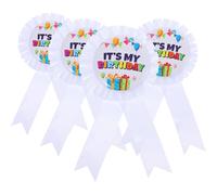 TOBBOMEY 4 Piezas Chapas Doradas para Fiesta de Cumpleaños Broches Decorativos para Mujeres Accesorios Duraderos para Celebración Familiar y Amigos