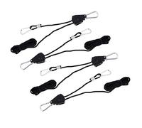 TOBBOMEY 4 Piezas Cuerdas Tensoras con de Pulg Poleas Metálicas Ajustables para Colgar Luces de Carpas de Plantas Resistentes y