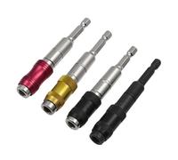 TOBBOMEY 4 piezas Extensores Magnéticos para Brocas con Liberación Rápida Soporte Giratorio para Destornillador y Taladro Acero Resistente para Uso Estrechos