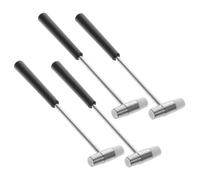 TOBBOMEY 4 piezas Martillo Pequeño Multifuncional Doble Cara con Puntas Suaves y Duras para Carpintería y Reparaciones Ligeras y para Mujeres Fácil de Usar y Almacenar