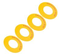 TOBBOMEY 4 piezas Pegatinas Señal Parada Emergencia Adhesivas Industrial Seguridad Botón Mecánico