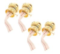 TOBBOMEY 4 piezas Quemador de Lámpara de Queroseno con Mecha de Reemplazo Kit de Accesorio Metálico para Lámparas Antiguas de Aceite Práctico y Compacto para Reparación Vintage