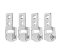 TOBBOMEY 4 piezas Ruedas de Nylon para Puertas Correderas de Rodillos Silenciosos y Resistentes para Mesa de Comedor y Muebles con Movimiento Suave y Guía Estable