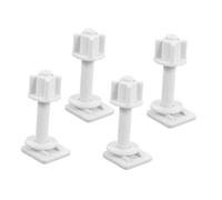 TOBBOMEY 4 piezas Tornillos y Tuercas para de Asiento de Inodoro de Plástico Abs Fijación Segura para Tapadera Wc Kit Repuesto para Tapa Wc Instalación Fácil y Duradera