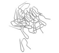 TOBBOMEY 450 Ganchos Metálicos para Cortinas 3 CM Plateados Pasador Desplazado Ganchos Inoxidables Resistentes al Óxido para Colgar Cortinas de Ventanas y Puertas de Alta Resistencia