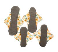 TOBBOMEY 4piezas Compresas Menstruales Reutilizables De Absorbentes y Transpirables Para Maternidad y Postparto